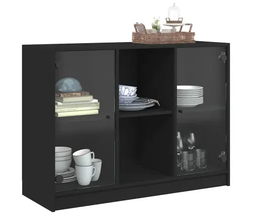 Kumode, Melna, 102X37X75,5 Cm, Inženierijas Koks Vidaxl