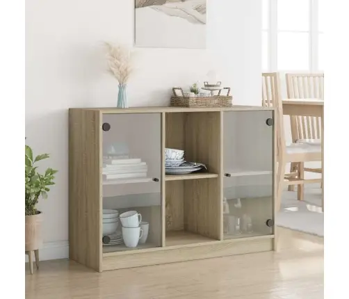 Puhvetkapp, Sonoma Tamm, 102X37X75,5 cm Tehispuit