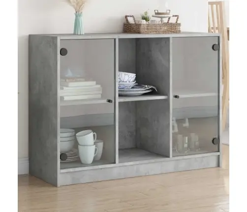 Puhvetkapp, Betoonhall, 102X37X75,5 cm Tehispuit