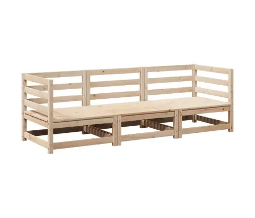 3-Daļīgs Dārza Dīvānu Komplekts, Priedes Masīvkoks Vidaxl