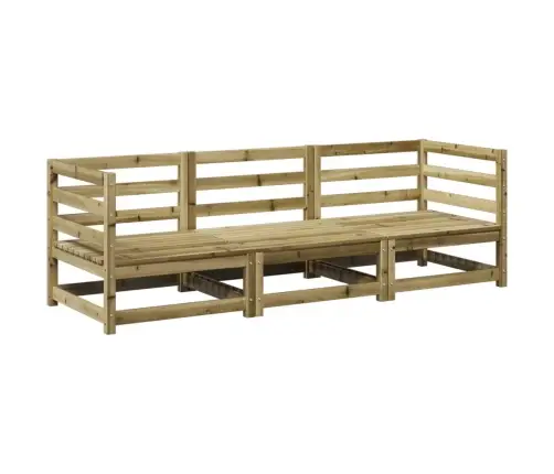 3-Osaline Aiadiivani Komplekt, Immutatud Männipuit