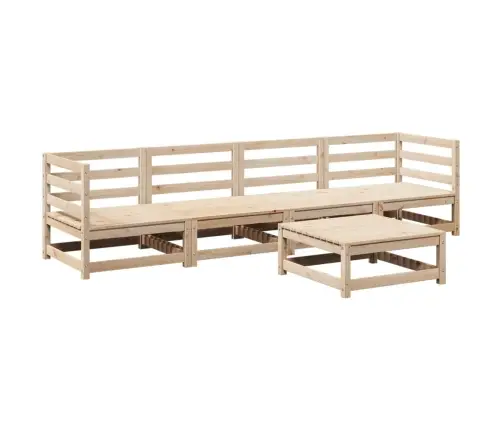 5-Daļīgs Dārza Dīvānu Komplekts, Priedes Koks Vidaxl