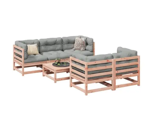 6-Daļīgs Dārza Dīvānu Komplekts, Egles Masīvkoks Vidaxl