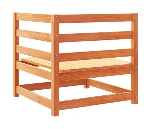 Sodo Sofos Komplektas, 7 Dalių, Vaško Rudas, Pušies Masyvas