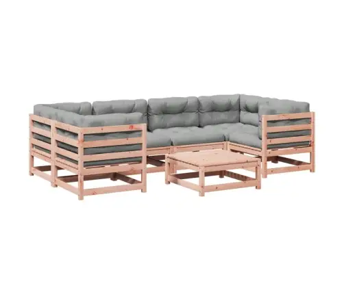 7-Daļīgs Dārza Dīvānu Komplekts, Matrači, Egles Masīvkoks Vidaxl