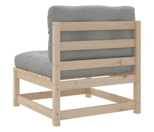 8-Daļīgs Dārza Dīvānu Komplekts Ar Matračiem, Priedes Koks Vidaxl