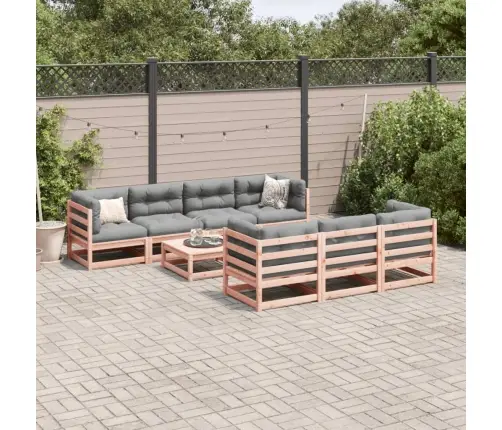 8-Daļīgs Dārza Dīvānu Komplekts, Matrači, Egles Masīvkoks Vidaxl