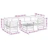 8-Daļīgs Dārza Dīvānu Komplekts Matrači Impregnēts Priedes Koks Vidaxl