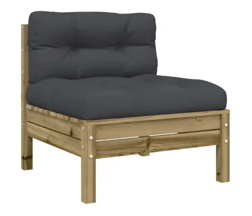 8-Daļīgs Dārza Dīvānu Komplekts Matrači Impregnēts Priedes Koks Vidaxl