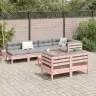 8-Daļīgs Dārza Dīvānu Komplekts, Matrači, Egles Masīvkoks Vidaxl