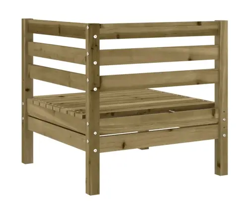 8-Daļīgs Dārza Dīvānu Komplekts Matrači Impregnēts Priedes Koks Vidaxl