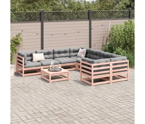 Sodo Sofos Komplektas, 9 Dalių, Douglas Eglės Medienos Masyvas