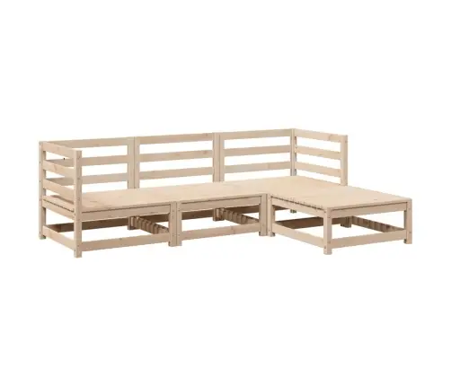 4-Daļīgs Dārza Dīvānu Komplekts, Priedes Masīvkoks Vidaxl