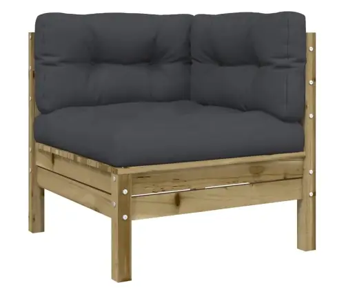 Sodo Komplektas Su Pagalvėlėmis, 4 Dalių, Impregnuota Pušis