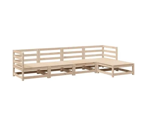 5-Daļīgs Dārza Dīvānu Komplekts, Priedes Koks Vidaxl