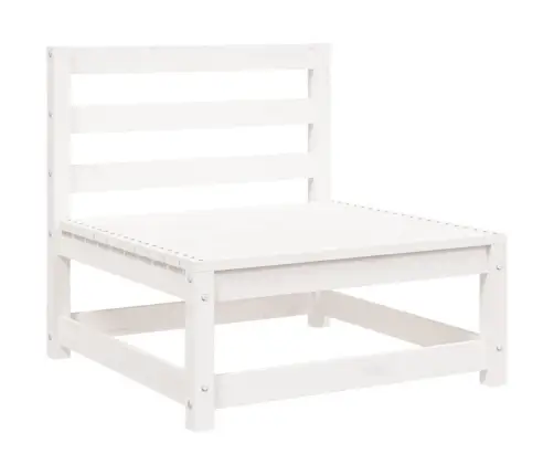 6-Daļīgs Dārza Dīvānu Komplekts, Balts Priedes Masīvkoks Vidaxl