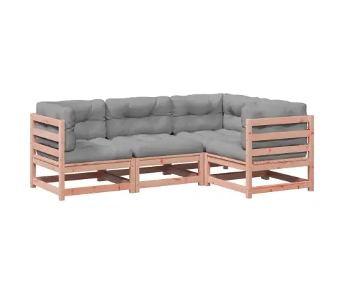 4-Osaline Aiadiivani Komplekt Patjadega, Ebatsuuga Puit