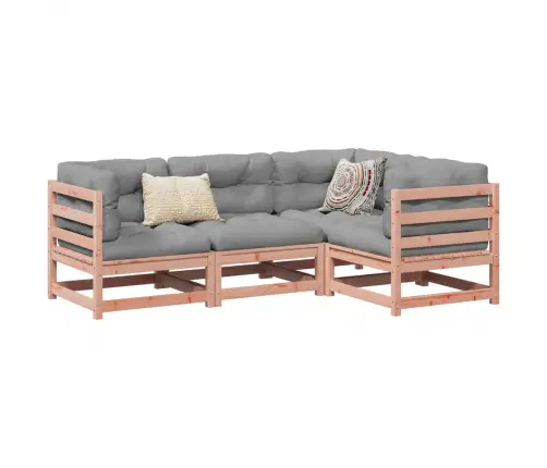 4-Osaline Aiadiivani Komplekt Patjadega, Ebatsuuga Puit