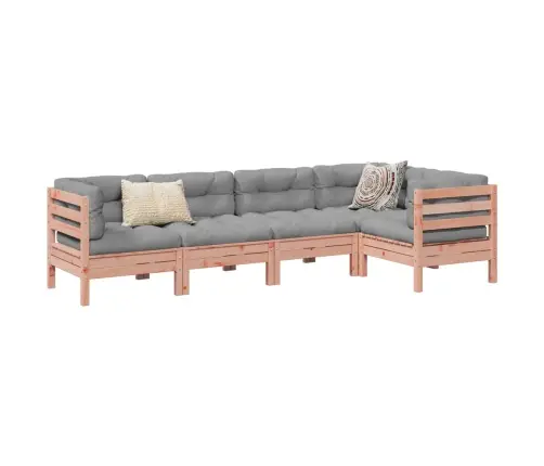 5-Daļīgs Dārza Dīvānu Komplekts, Matrači, Egles Masīvkoks Vidaxl