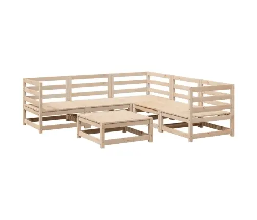 6-Daļīgs Dārza Dīvānu Komplekts, Priedes Masīvkoks Vidaxl