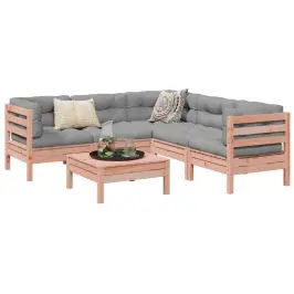 6-Osaline Aiadiivani Komplekt Patjadega, Ebatsuuga Puit