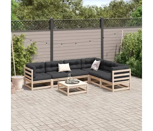 7-Osaline Aiadiivani Komplekt, Männipuit