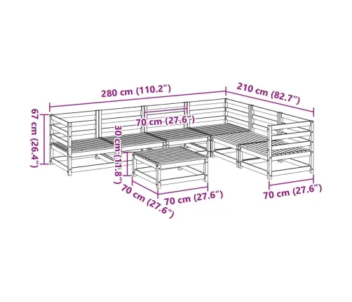 7-Osaline Aiadiivani Komplekt, Vahapruun, Männipuit