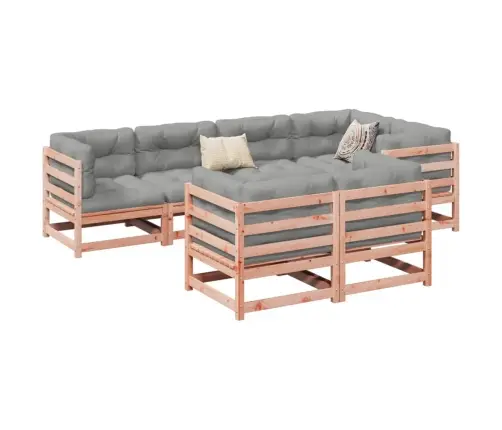 7-Daļīgs Dārza Dīvānu Komplekts, Egles Masīvkoks Vidaxl