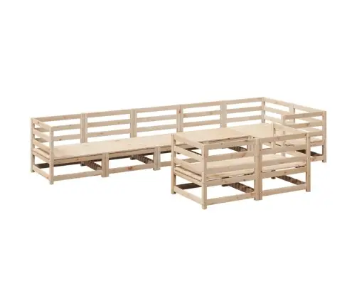 8-Osaline Aiadiivani Komplekt, Männipuit