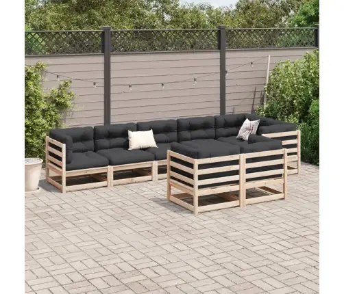 8-Osaline Aiadiivani Komplekt, Männipuit