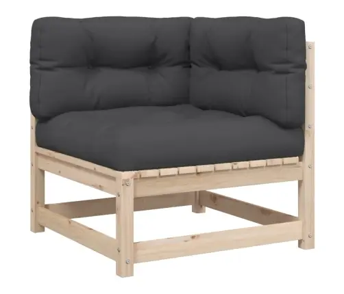 8-Osaline Aiadiivani Komplekt Patjadega, Männipuit