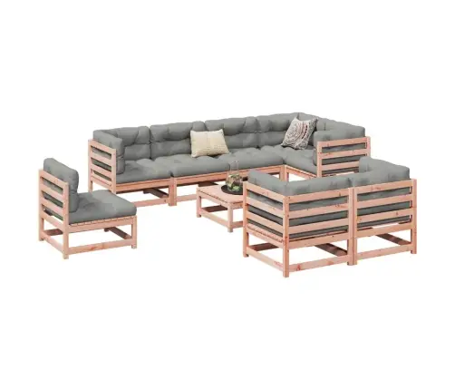 9-Daļīgs Dārza Dīvānu Komplekts, Egles Masīvkoks Vidaxl