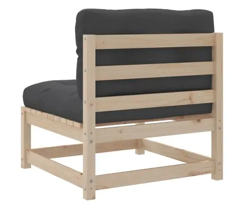 6-Daļīgs Dārza Dīvānu Komplekts Ar Matračiem, Priedes Koks Vidaxl