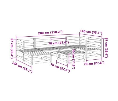 7-Osaline Aiadiivani Komplekt, Vahapruun, Männipuit