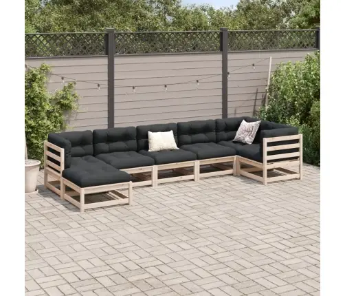 7-Osaline Aiadiivani Komplekt, Männipuit