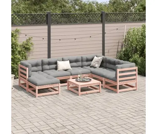 8-Daļīgs Dārza Dīvānu Komplekts, Matrači, Egles Masīvkoks Vidaxl
