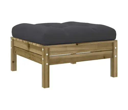 8-Daļīgs Dārza Dīvānu Komplekts Matrači Impregnēts Priedes Koks Vidaxl