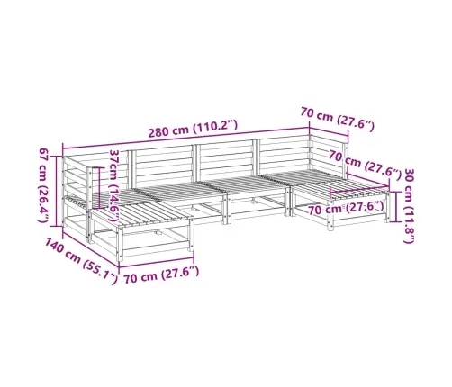 6-Osaline Aiadiivani Komplekt, Männipuit