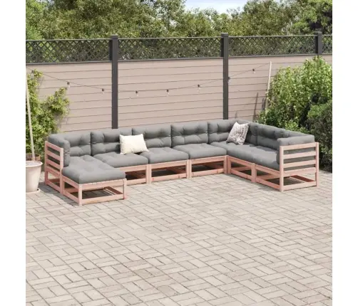 Sodo Sofos Komplektas, 8 Dalių, Douglas Eglės Medienos Masyvas