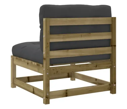 9-Osaline Aiadiivani Komplekt Patjadega, Immutatud Männipuit