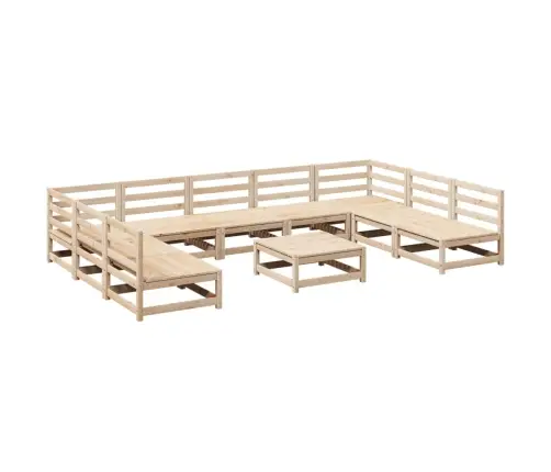 10-Osaline Aiadiivani Komplekt, Männipuit