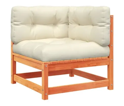 6-Daļīgs Dārza Dīvānu Komplekts, Matrači, Brūns Priedes Koks Vidaxl