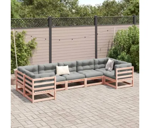 7-Daļīgs Dārza Dīvānu Komplekts, Egles Masīvkoks Vidaxl
