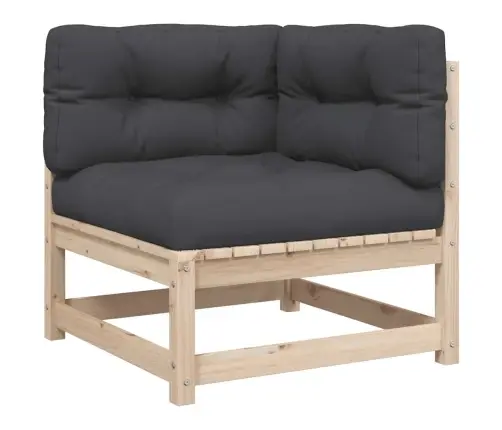 10-Daļīgs Dārza Dīvānu Komplekts Vaska Brūnas Priedes Masīvkoks Vidaxl