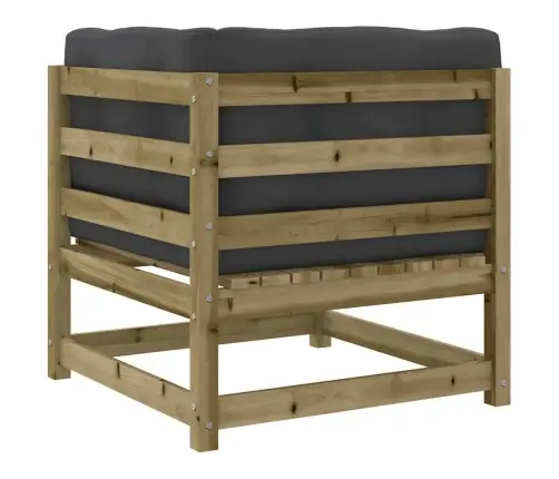 10-Osaline Aiadiivani Komplekt Patjadega, Immutatud Männipuit