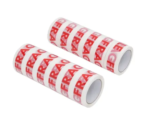 Pakketeip Tekstiga Fragile 12 Tk, Valge, 48 Mm X 66 M