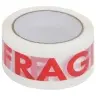 Pakketeip Tekstiga Fragile 36 Tk, Valge, 48 Mm X 66 M