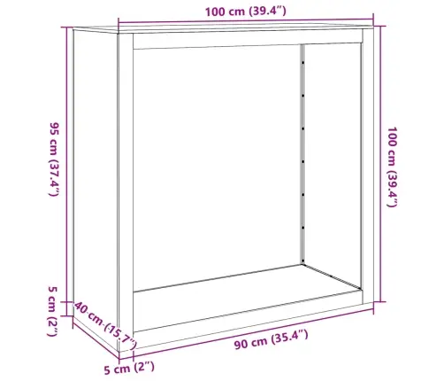 Stovas Malkoms, Antracito Spalvos, 100X40X100cm Plienas