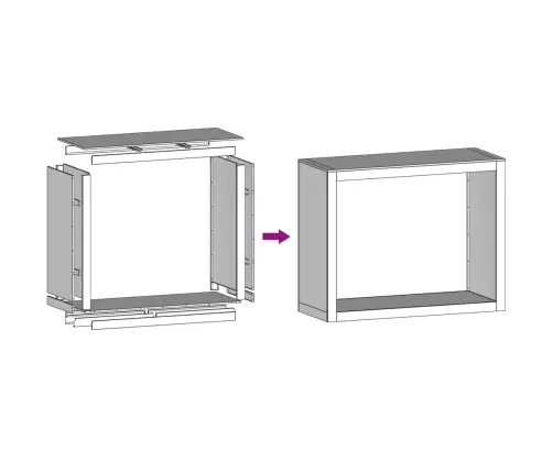 Malkas Statīvs, 100X40X80 Cm, Cinkots Tērauds Vidaxl