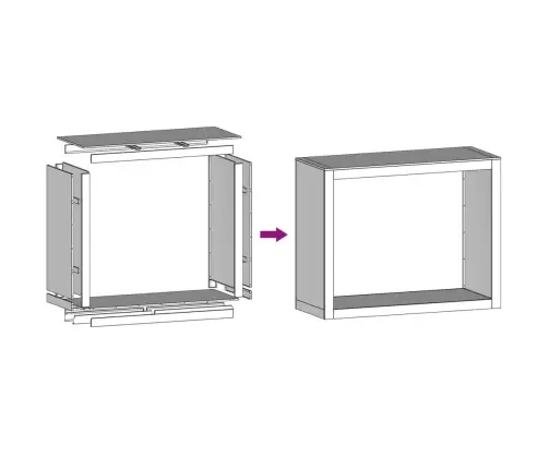 Küttepuude Riiul 100X40X80 Cm Ilmastikukindel Teras
